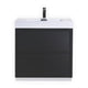 Kube Bath FMB30-BK Bliss 30" Black Free Standing Single Sink Bathroom Vanity with Reinforced Acrylic Composite Top