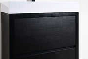 Kube Bath FMB30-BK Bliss 30" Black Free Standing Single Sink Bathroom Vanity with Reinforced Acrylic Composite Top - view 5