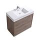 Kube Bath FMB36-BTN Bliss 36" Butternut Free Standing Single Sink Bathroom Vanity with Reinforced Acrylic Composite Top