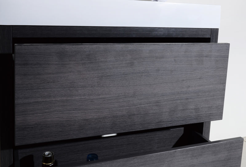 Kube Bath FMB36-GO Bliss 36" Gray Oak Free Standing Single Sink Bathroom Vanity with Reinforced Acrylic Composite Top - view 3