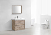 Kube Bath FMB36-NW Bliss 36" Nature Wood Free Standing Single Sink Bathroom Vanity with Reinforced Acrylic Composite Top - view 3