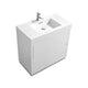 Kube Bath FMB36-GW Bliss 36" High Gloss White Free Standing Single Sink Bathroom Vanity with Reinforced Acrylic Composite Top