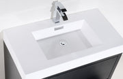 Kube Bath FMB40-BK Bliss 40" Black Free Standing Single Sink Bathroom Vanity with Reinforced Acrylic Composite Top - view 2