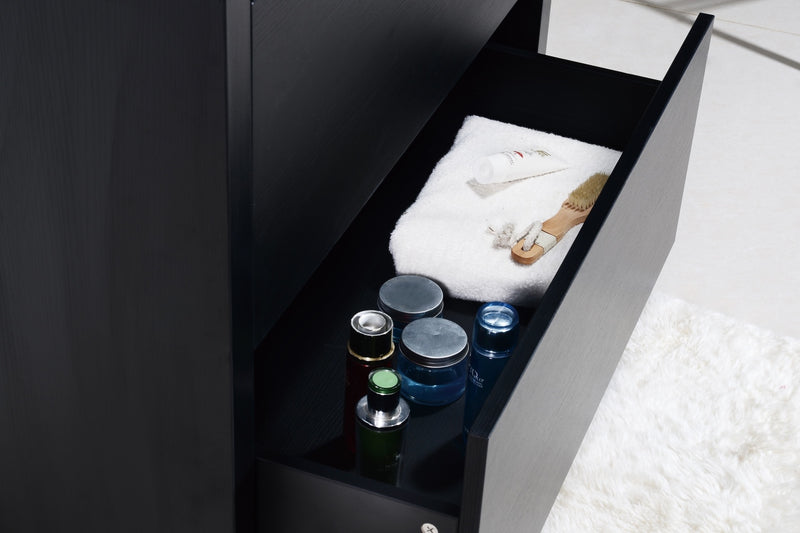 Kube Bath FMB40-BK Bliss 40" Black Free Standing Single Sink Bathroom Vanity with Reinforced Acrylic Composite Top - view 5