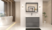 Kube Bath FMB40-VAG Bliss 40" Vulcan Ash Grey Free Standing Single Sink Bathroom Vanity with Reinforced Acrylic Composite Top - view 5