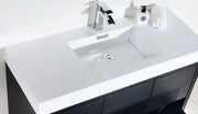 Kube Bath FMB48-BK Bliss 48" Black Free Standing Single Sink Bathroom Vanity with Reinforced Acrylic Composite Top - view 4