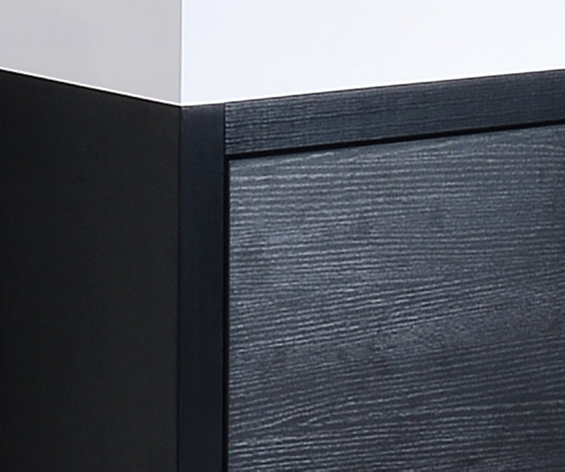 Kube Bath FMB48-BK Bliss 48" Black Free Standing Single Sink Bathroom Vanity with Reinforced Acrylic Composite Top - view 5