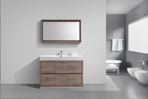 Kube Bath FMB48-BTN Bliss 48" Butternut Free Standing Single Sink Bathroom Vanity with Reinforced Acrylic Composite Top - view 2