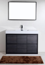 Kube Bath FMB48-GO Bliss 48" Gray Oak Free Standing Single Sink Bathroom Vanity with Reinforced Acrylic Composite Top - view 2