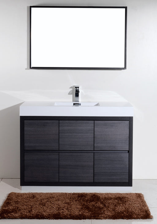 Kube Bath FMB48-GO Bliss 48" Gray Oak Free Standing Single Sink Bathroom Vanity with Reinforced Acrylic Composite Top - view 2