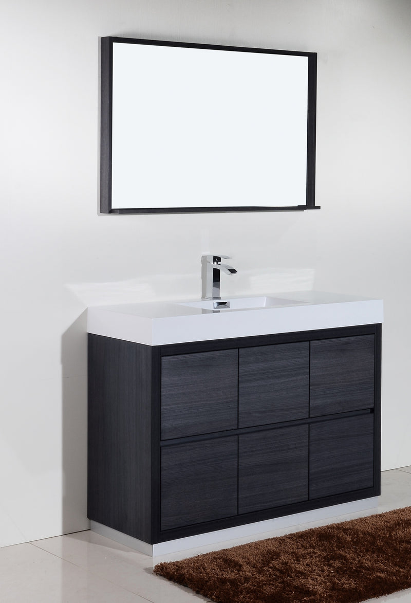 Kube Bath FMB48-GO Bliss 48" Gray Oak Free Standing Single Sink Bathroom Vanity with Reinforced Acrylic Composite Top - view 3