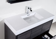 Kube Bath FMB48-GO Bliss 48" Gray Oak Free Standing Single Sink Bathroom Vanity with Reinforced Acrylic Composite Top - view 4