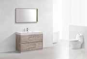Kube Bath FMB48-NW Bliss 48" Nature Wood Free Standing Single Sink Bathroom Vanity with Reinforced Acrylic Composite Top - view 3