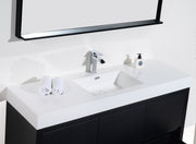Kube Bath FMB60S-BK Bliss 60" Black Free Standing Single Sink Bathroom Vanity with Reinforced Acrylic Composite Top - view 4