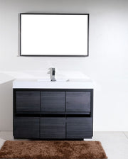 Kube Bath FMB60S-GO Bliss 60" Gray Oak Free Standing Single Sink Bathroom Vanity with Reinforced Acrylic Composite Top - view 7