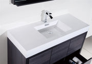 Kube Bath FMB60S-GO Bliss 60" Gray Oak Free Standing Single Sink Bathroom Vanity with Reinforced Acrylic Composite Top - view 6