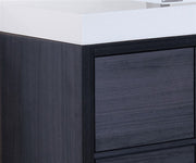 Kube Bath FMB60S-GO Bliss 60" Gray Oak Free Standing Single Sink Bathroom Vanity with Reinforced Acrylic Composite Top - view 5