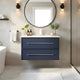 Cutler FV BLUE30MS Milano 30" Single Sink Wall Mount Cultured Marble Top Shaker Vanity - Blue