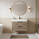 Cutler FV CHIFFON30 Savoy 30" Single Sink Wall Mounted Cultured Marble Top Bathroom Vanity - Chiffon
