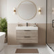Cutler FV SILK30 Savoy 30" Single Sink Wall Mounted Cultured Marble Top Bathroom Vanity - Silk