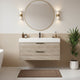 Cutler FV SILK42 Savoy 42" Single Sink Wall Mounted Cultured Marble Top Bathroom Vanity - Silk