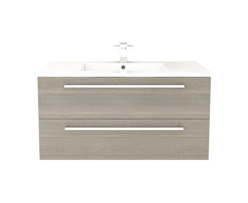 Cutler FV ARIA 36 Silhouette 36" Single Sink Wall Mount Cultured Marble Top Bathroom Vanity - Aria