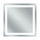 Afina IL-2424-S Illume 24" W x 24" H Square LED Backlit Bathroom Mirror with Dimmer and Auto-Defogger