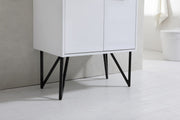 Kube Bath KB30GW Bosco 30" High Gloss White Single Sink Bathroom Vanity with White Quartz Top - view 6