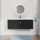 Cutler FV LF BLACK42 Loft 42" Wall Mount Single Sink Cultured Marble Top Bathroom Vanity - Black
