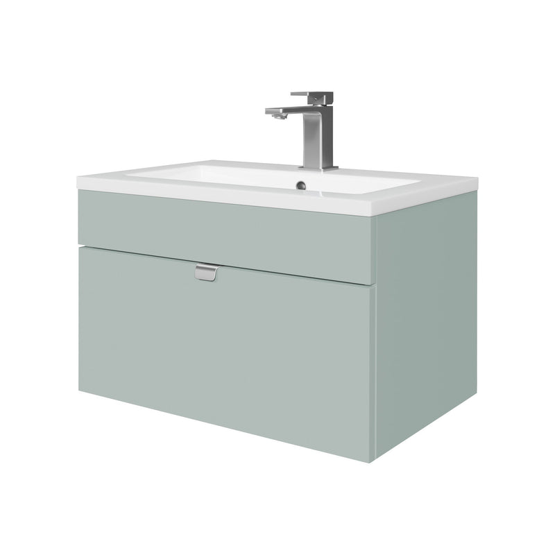 Cutler FV LF SAGE24 Loft 24" Wall Mount Single Sink Cultured Marble Top Bathroom Vanity - Sage