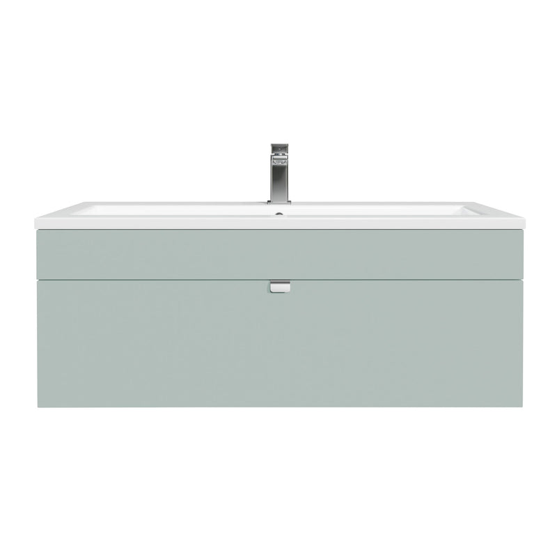 Cutler FV LF SAGE42 Loft 42" Wall Mount Single Sink Cultured Marble Top Bathroom Vanity - Sage