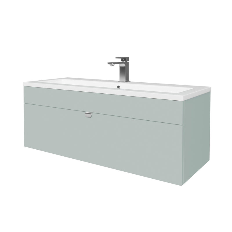 Cutler FV LF SAGE42 Loft 42" Wall Mount Single Sink Cultured Marble Top Bathroom Vanity - Sage