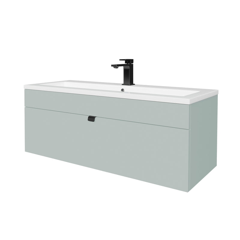 Cutler FV LF SAGE42 Loft 42" Wall Mount Single Sink Cultured Marble Top Bathroom Vanity - Sage