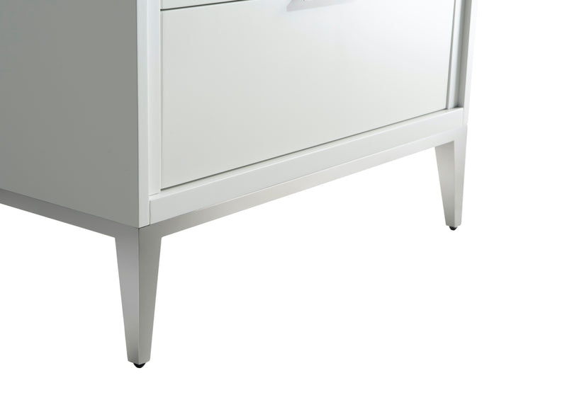 Kube Bath KD9930-GW Divani 30" Gloss White Free Standing Single Sink Bathroom Vanity with White Quartz Top - view 7