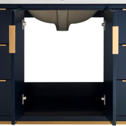 Kube Bath KD9948-BLUE Divani 48" Blue Free Standing Single Sink Bathroom Vanity with White Quartz Top - view 8