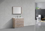 Kube Bath KFM36-NW Milano 36" Nature Wood Free Standing Single Sink Bathroom Vanity with Reinforced Acrylic Composite Top - view 3