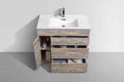 Kube Bath KFM36-NW Milano 36" Nature Wood Free Standing Single Sink Bathroom Vanity with Reinforced Acrylic Composite Top - view 5