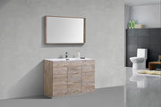 Kube Bath KFM48S-NW Milano 48" Nature Wood Free Standing Single Sink Bathroom Vanity with Reinforced Acrylic Composite Top - view 3