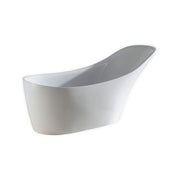 Kube Bath KFST1067 Victorian 67" White Freestanding Bathtub