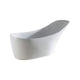 Kube Bath KFST1067 Victorian 67" White Freestanding Bathtub