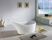 Kube Bath KFST1067 Victorian 67" White Freestanding Bathtub - view 5