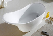 Kube Bath KFST1067 Victorian 67" White Freestanding Bathtub - view 3