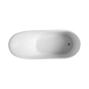 Kube Bath KFST1067 Victorian 67" White Freestanding Bathtub - view 6