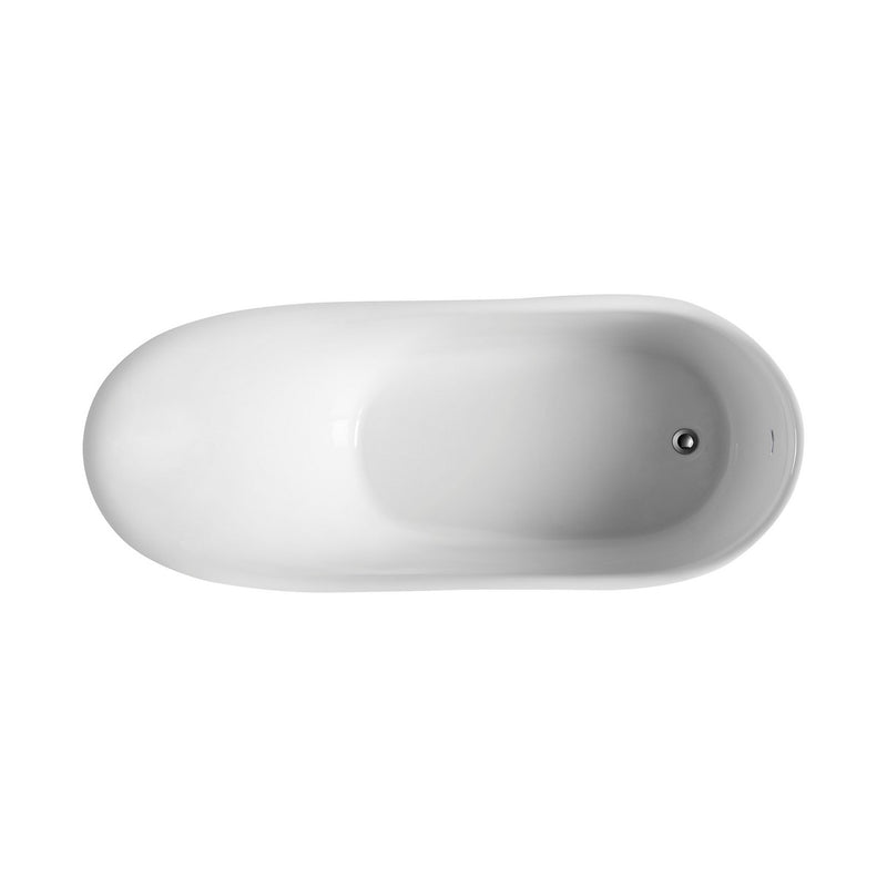 Kube Bath KFST1067 Victorian 67" White Freestanding Bathtub - view 6