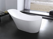 Kube Bath KFST1067 Victorian 67" White Freestanding Bathtub - view 7