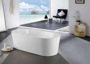Kube Bath KFST1463 Ovale 63" White Freestanding Bathtub - view 2