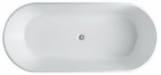 Kube Bath KFST1463 Ovale 63" White Freestanding Bathtub - view 5