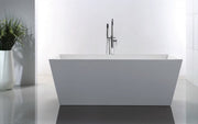 Kube Bath KFST5067 Squadra 67" White Freestanding Bathtub - view 3