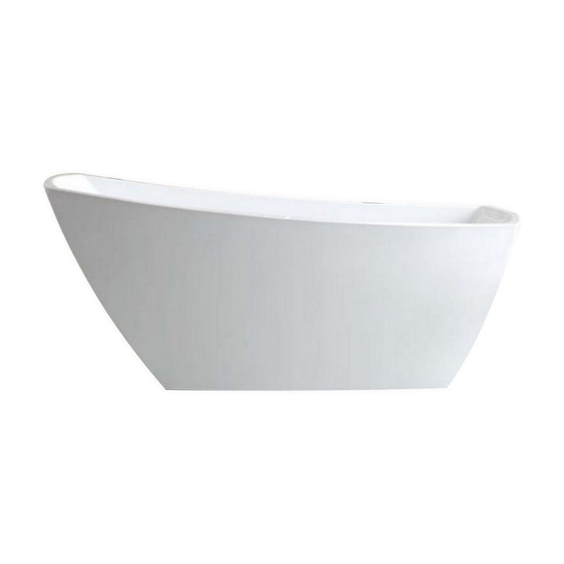 Kube Bath KFST7867 Solato 67" White Freestanding Bathtub