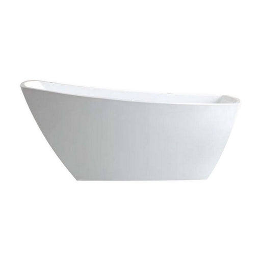 Kube Bath KFST7867 Solato 67" White Freestanding Bathtub
